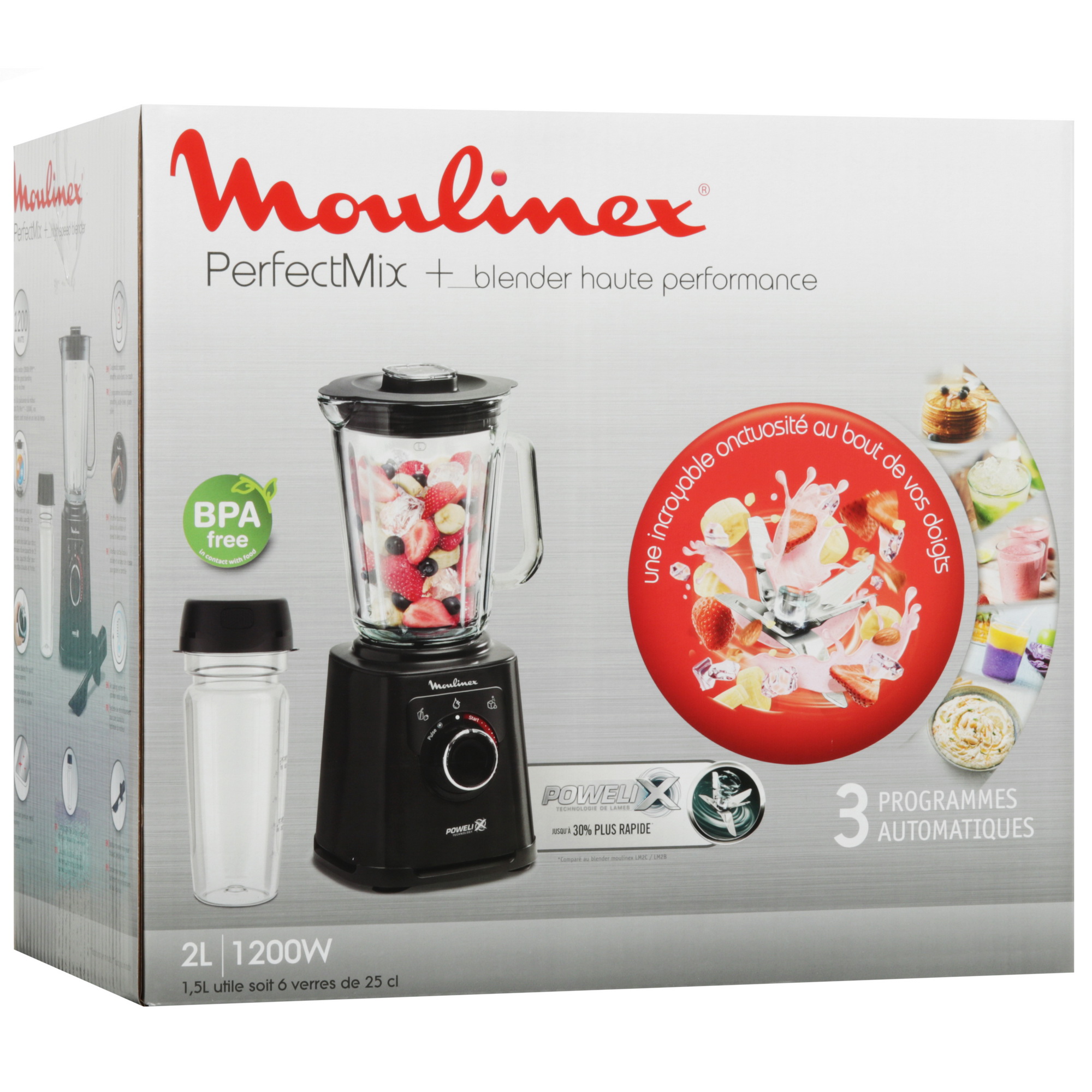 9103163 Блендер стационарный Moulinex LM87G810 черный STDN-0142922 - Вид №8