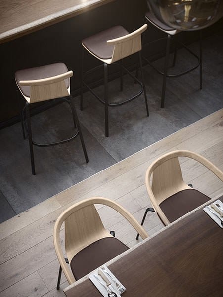 Высокий стул с мягким сиденьем ALKI Atal ARCH-00003777 - Вид №2