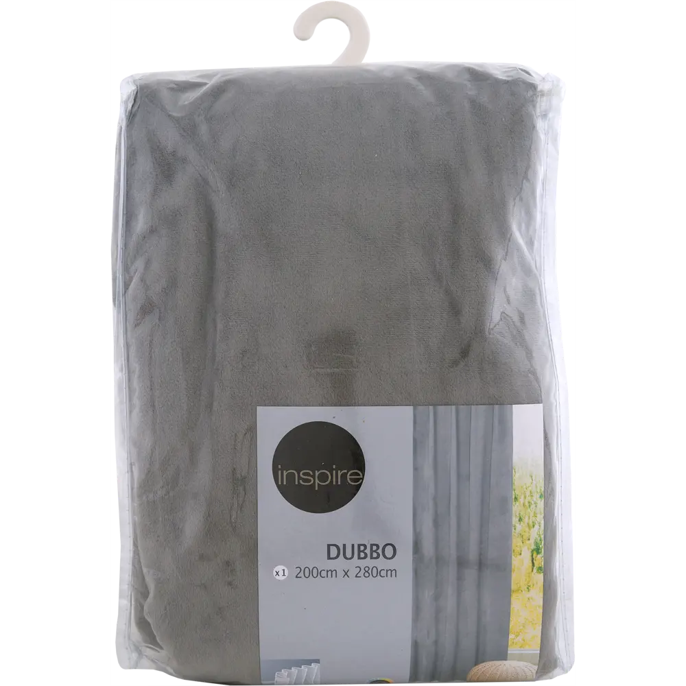 INSPIRE Dubbo Granit - Элегантная штора на ленте серого цвета 200×280 см 82112658 STLM-0019348 - Вид №7