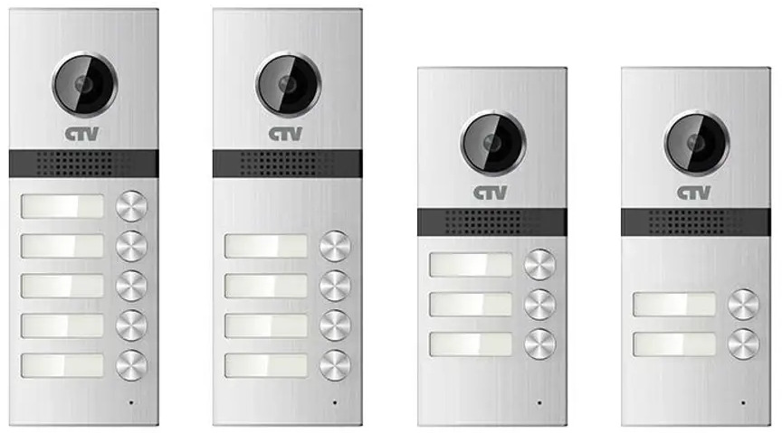 90601057 Вызывная панель для видеодомофона CTV D3MULTI цвет серый STLM-0301326