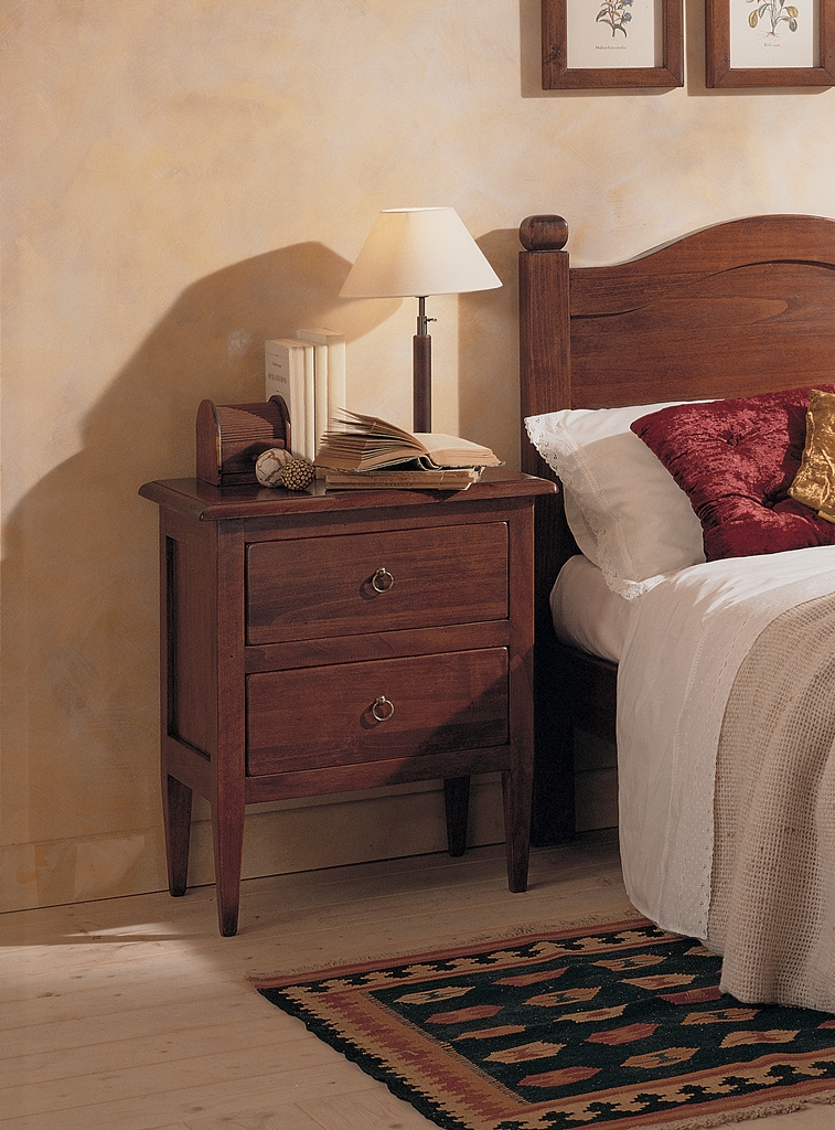 2851 Tifernoit Гладкая прикроватная тумба с 2 ящиками Zona Notte  - Вид №1