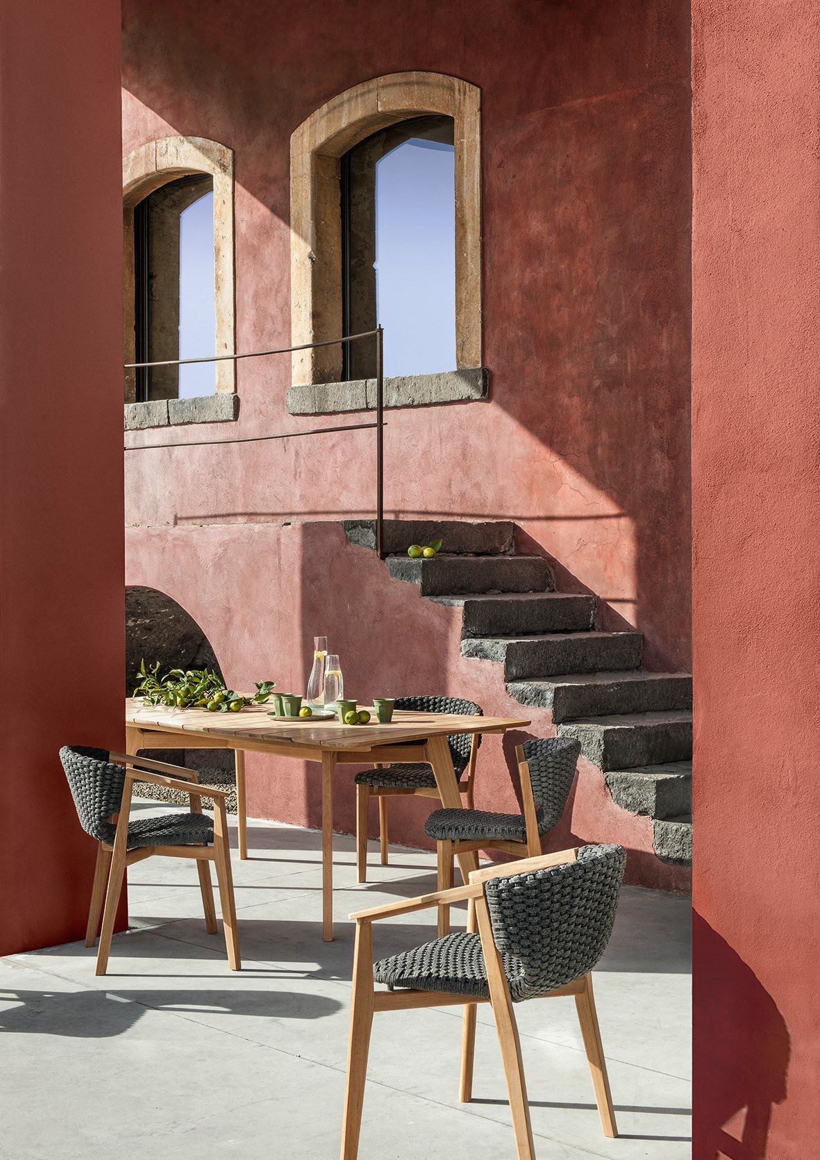 Квадратный стол из тикового дерева Ethimo Knit ARCH-00090267 - Вид №2