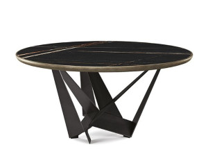 Круглый керамический стол