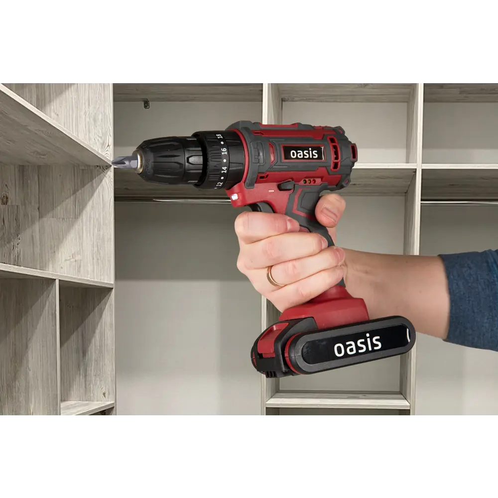 Аккумуляторный шуруповёрт Oasis ASU-24S с двумя батареями 86578030 STLM-0840183 - Вид №9