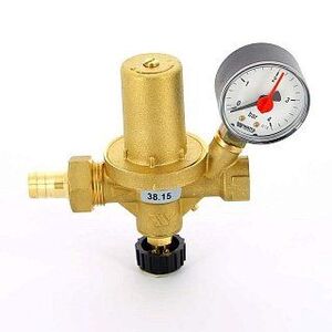 Клапан подпиточный ALOMD 1/2" со штуцером с манометром 50 мм WATTS