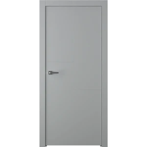 Дверь межкомнатная глухая Лацио 1 90x200 см эмаль серый без замка, без петель 85324561 STLM-2204846