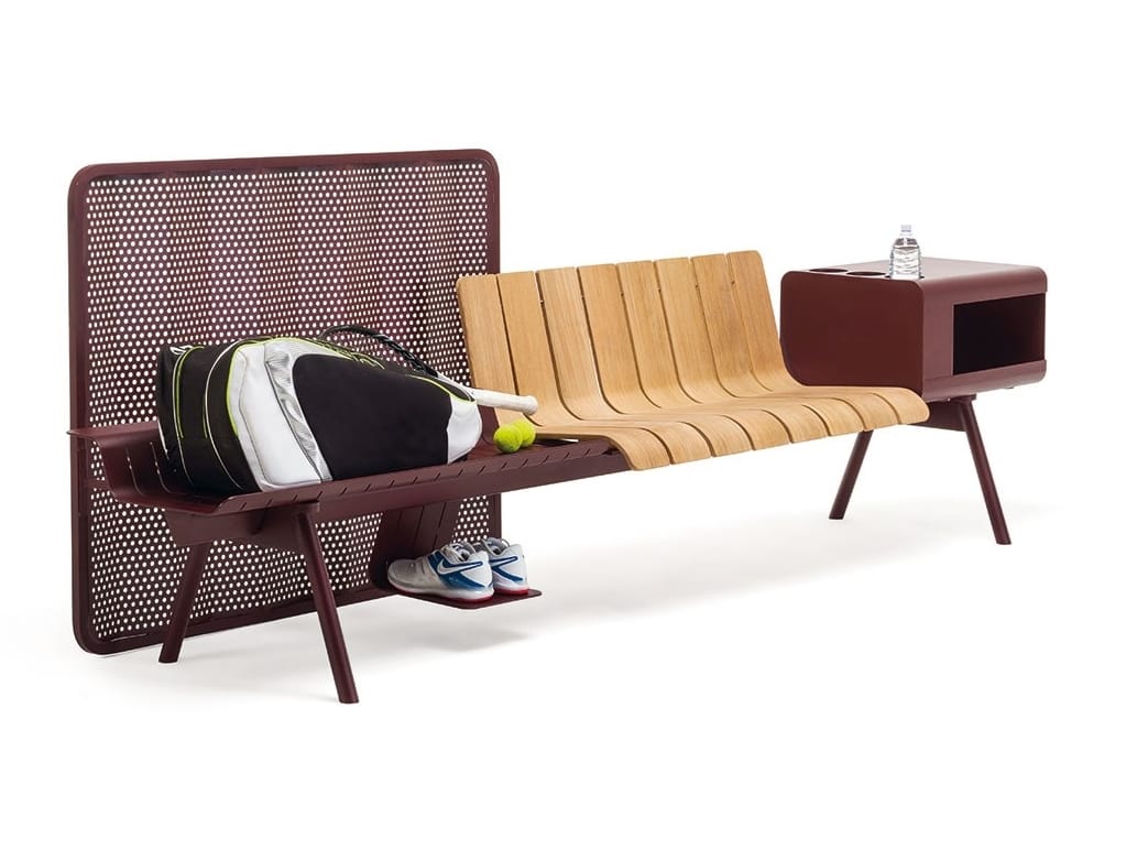 Алюминиевая и деревянная скамья со спинкой Ethimo Ace ARCH-00122616 - Вид №37