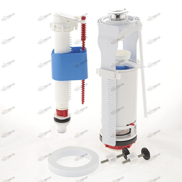 Арматура Ани Пласт с нижней подводкой 1/2 кнопка хром WC8510C WC8510C 14142