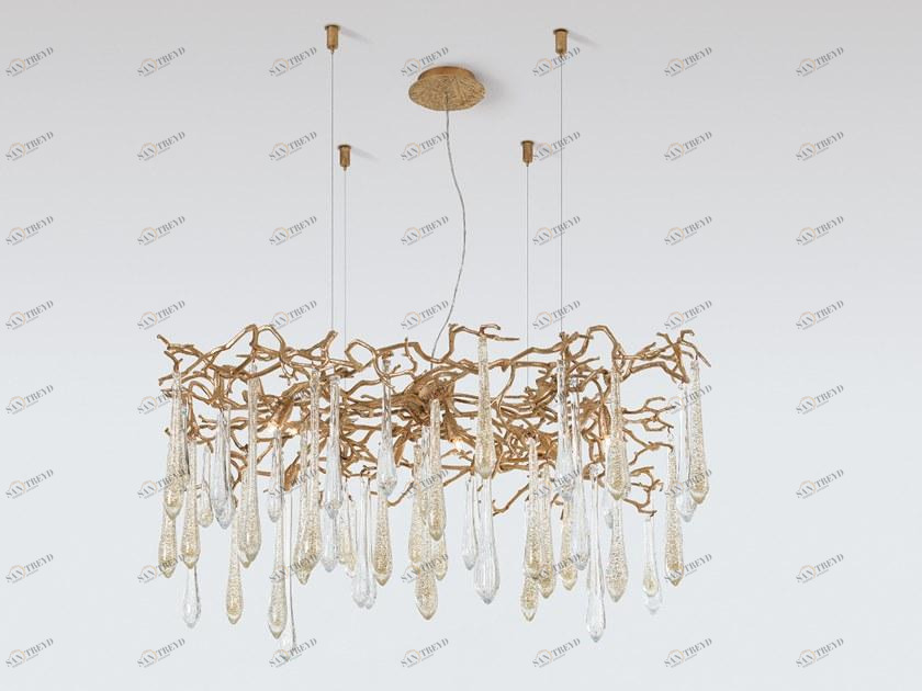 Serip Галогенный подвесной светильник из бронзы Aqua Ct3412/8