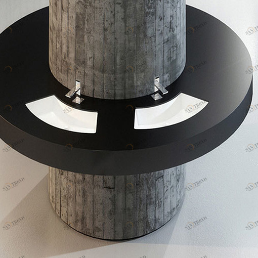 SM08342001 Накладная раковина под столешницу  овальная Disegno Ceramica SMILE