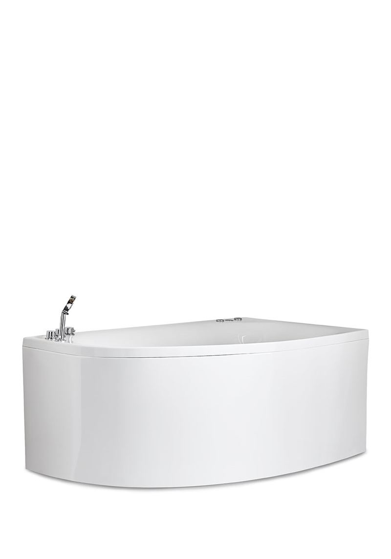 122 Массажные Ванны Sand 160 Gold Left + Смеситель Noro  Белый 