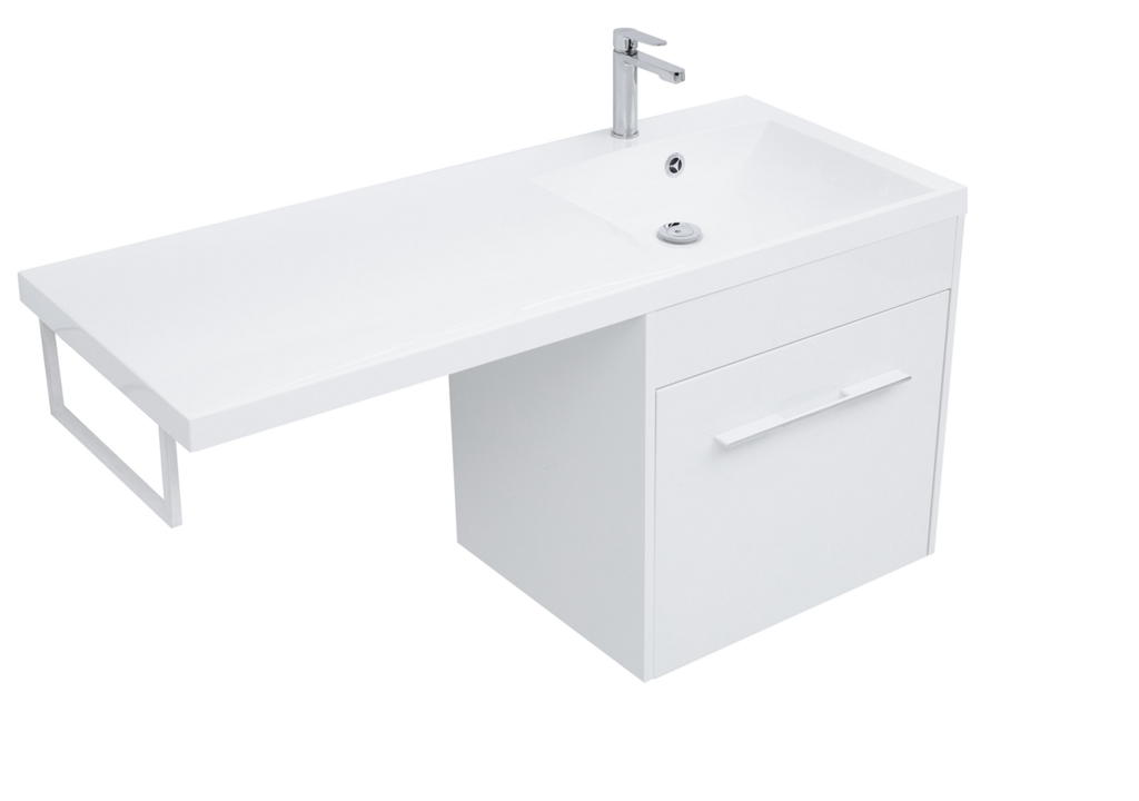 Тумба с раковиной Aquanet Августа 120 R белый 0021002600239568 - Вид №8