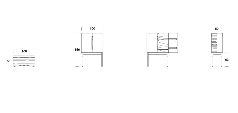 Деревянный барный шкаф Former In Italia BARON ARCH-00017973 - Вид №8