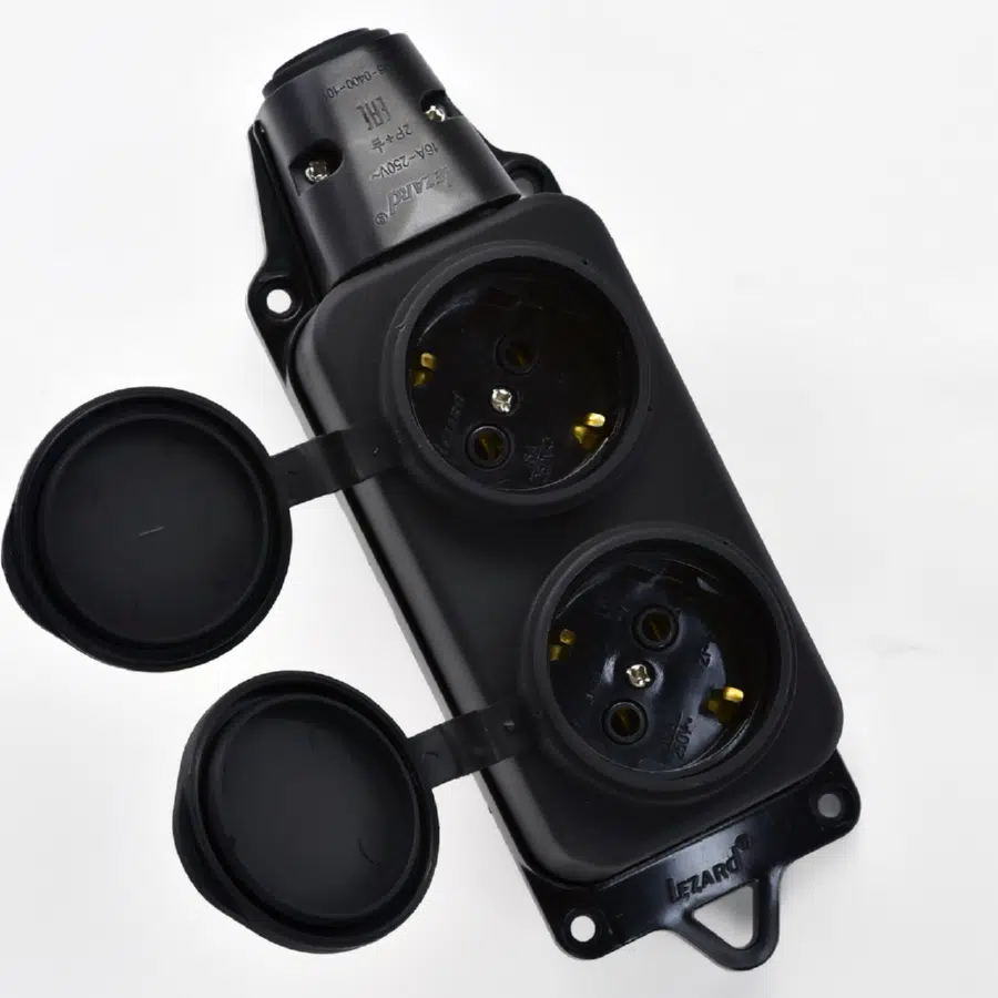 Розетка силовая черный LEZARD 106-0400-0110 - Вид №10