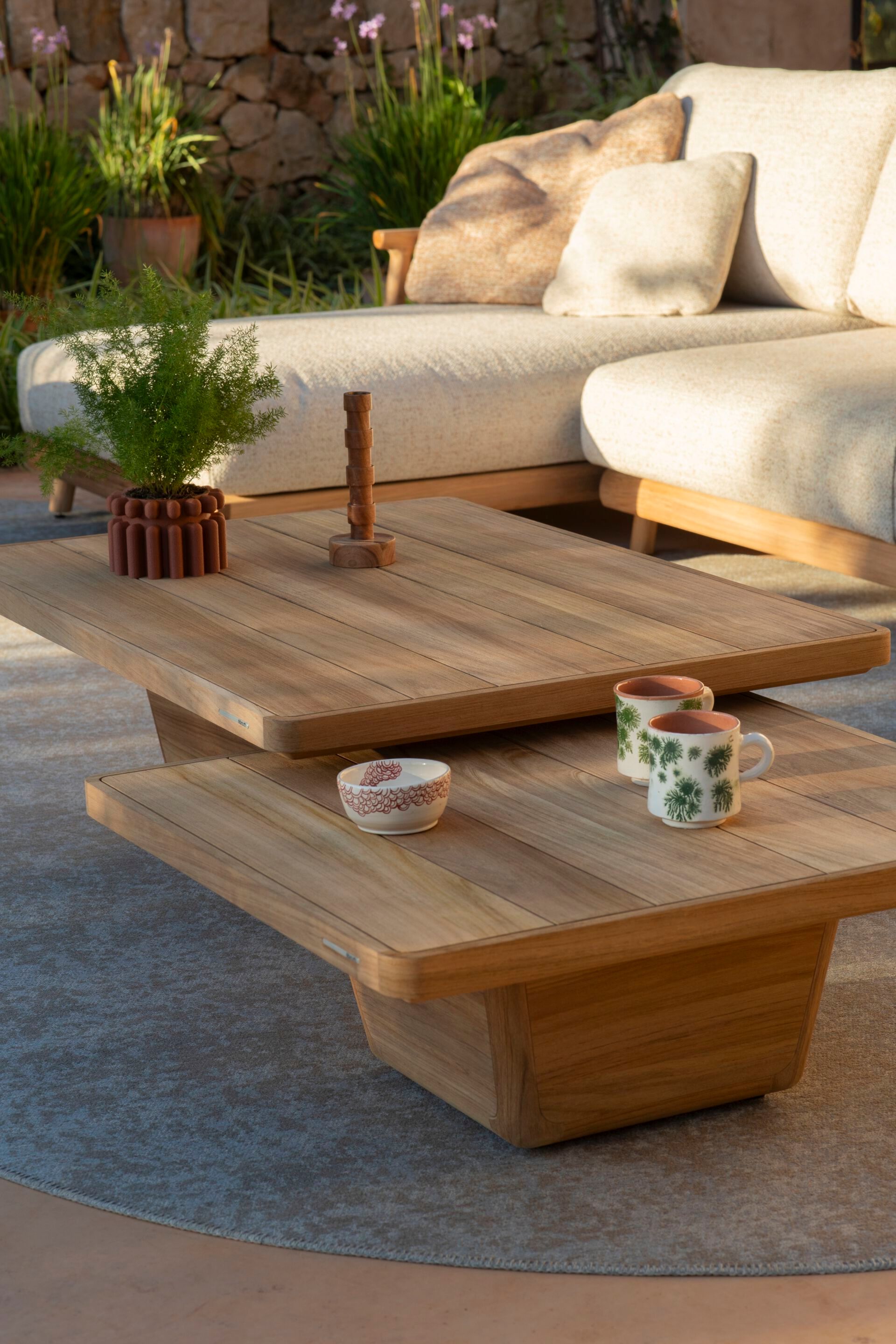 Квадратный стол из тикового дерева MANUTTI Cobi ARCH-00089443 - Вид №6