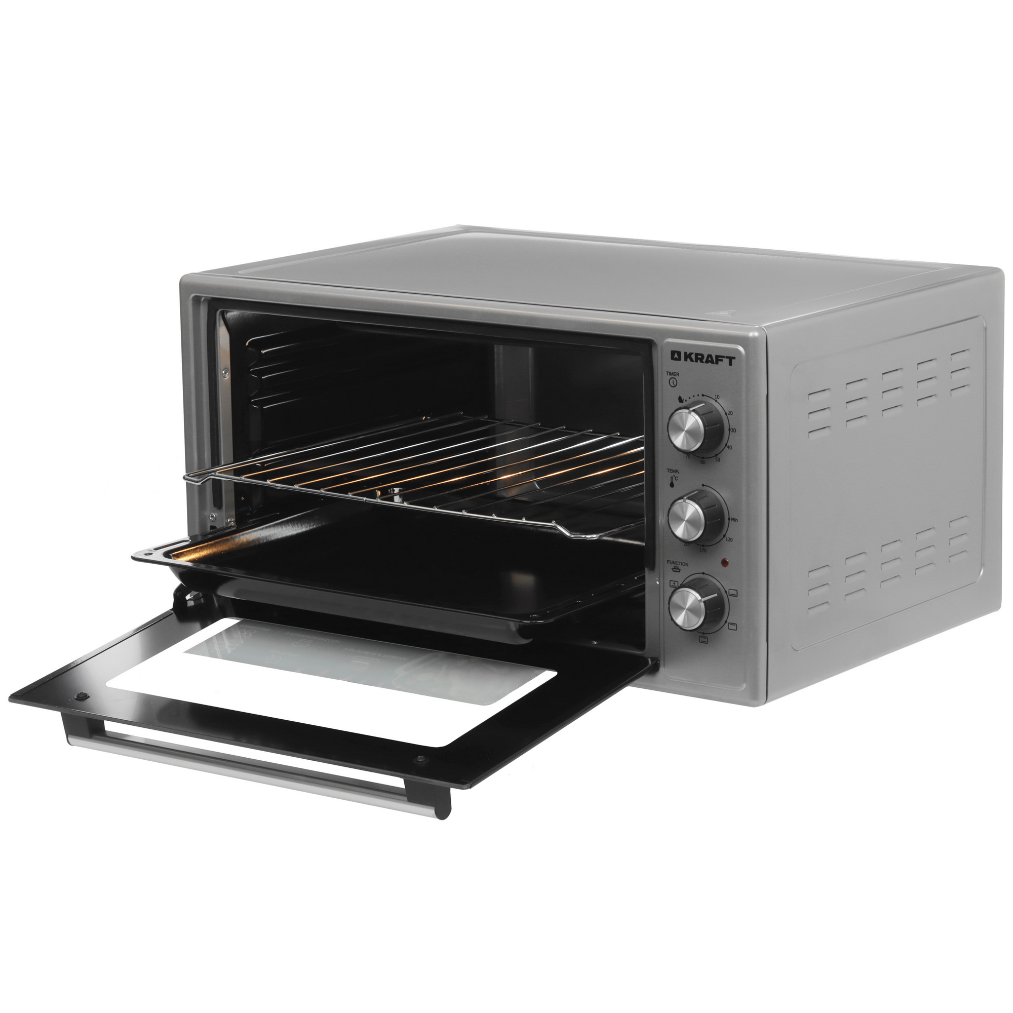 9131518 Мини-печь Kraft KF-MO 4806 FG серый STDN-0012045 - Вид №4