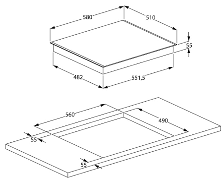 5309365 Индукционная варочная поверхность Beko HII64400MT STDN-0019315 - Вид №7