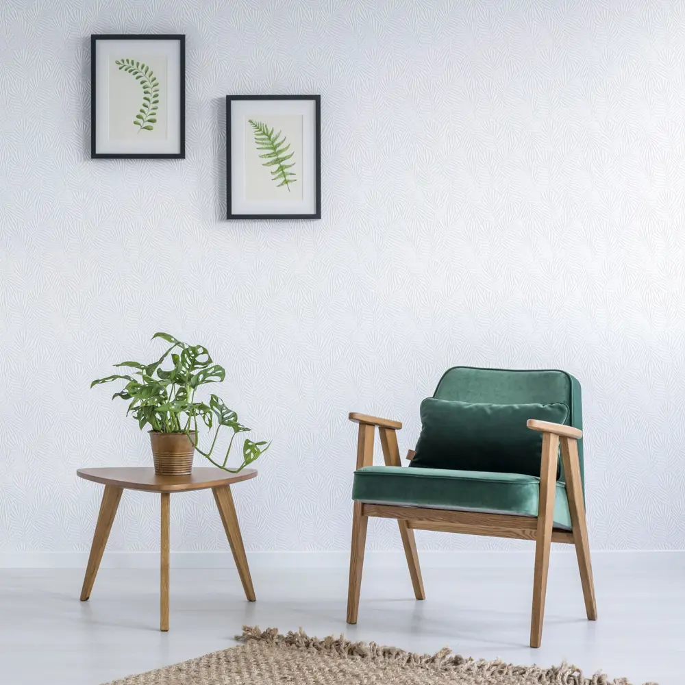 Обои под покраску флизелиновые Лист тропический Palitra Life Palm leaves 1.06x10 м 122г/м² 3031-11 18680497 STLM-2151889 - Вид №2