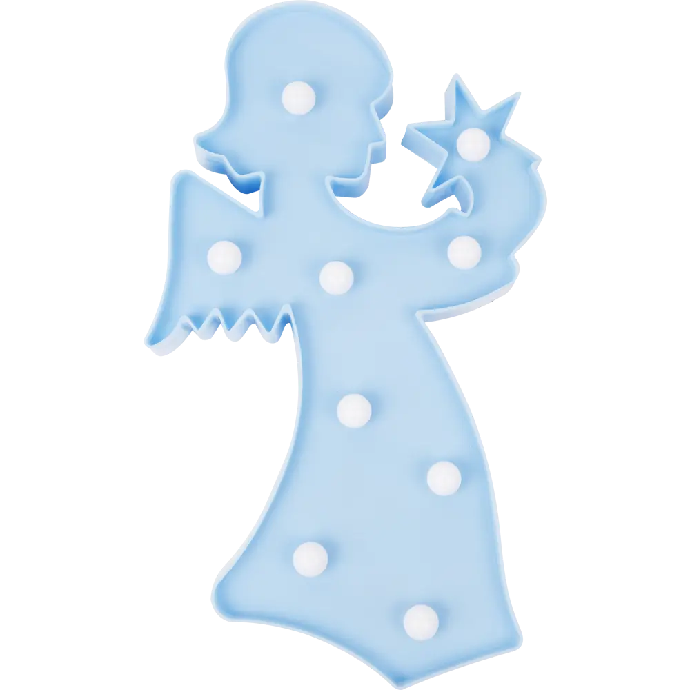 Ночник «Ангел» 3 Вт, цвет голубой APEYRON STLM-2126153