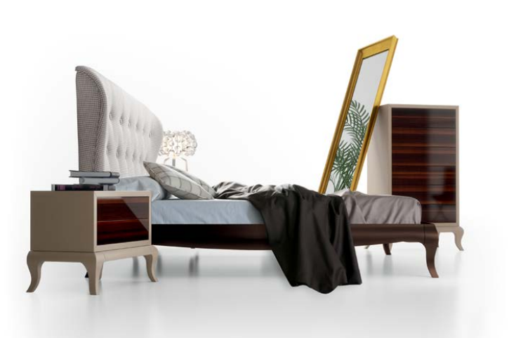 107482 Кровать Organic с основанием Eternity 236 x 122 см La Ebanisteria Nite-Nite 