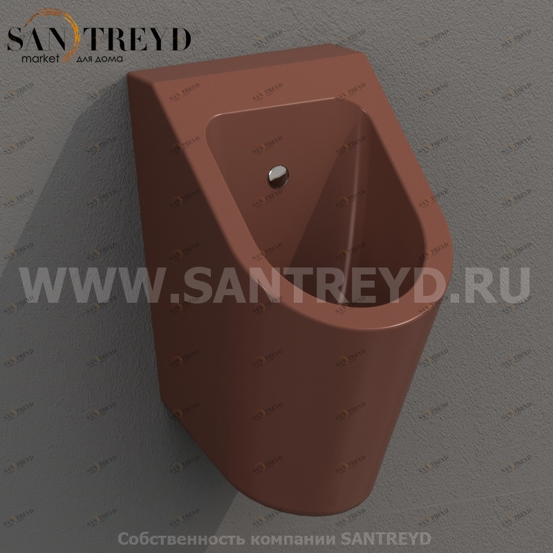 FO030MT Настенный писсуар, уринал с мушкой Ceramica Globo FORTY3