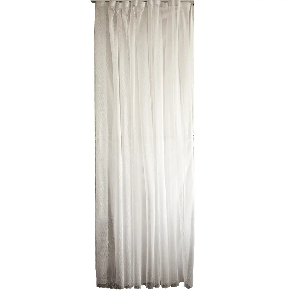 SEASONS Тюль «Горошек» на ленте 300×260 см кремовый 88948039 STLM-1021294