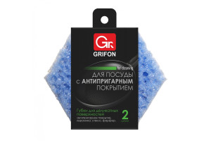 16098595 Губки для тефлоновой посуды 2 шт. Б0040094 Grifon