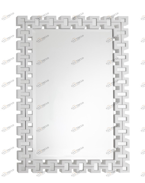 Зеркало прямоугольное настенное белое Malba PUSHA ДИЗАЙНЕРСКИЕ 062656 Белый 