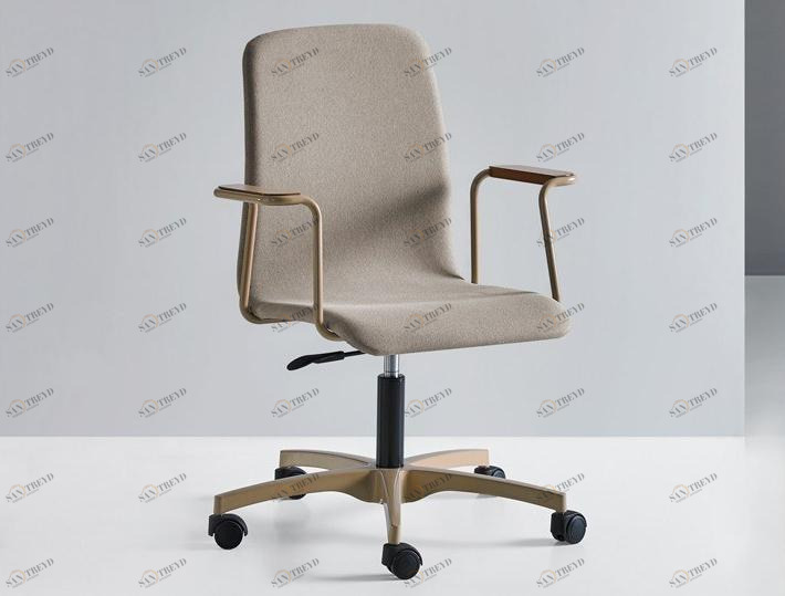 Mobboli Вращающееся рабочее кресло с 5 спицами и колесами Hug 12 a c/b