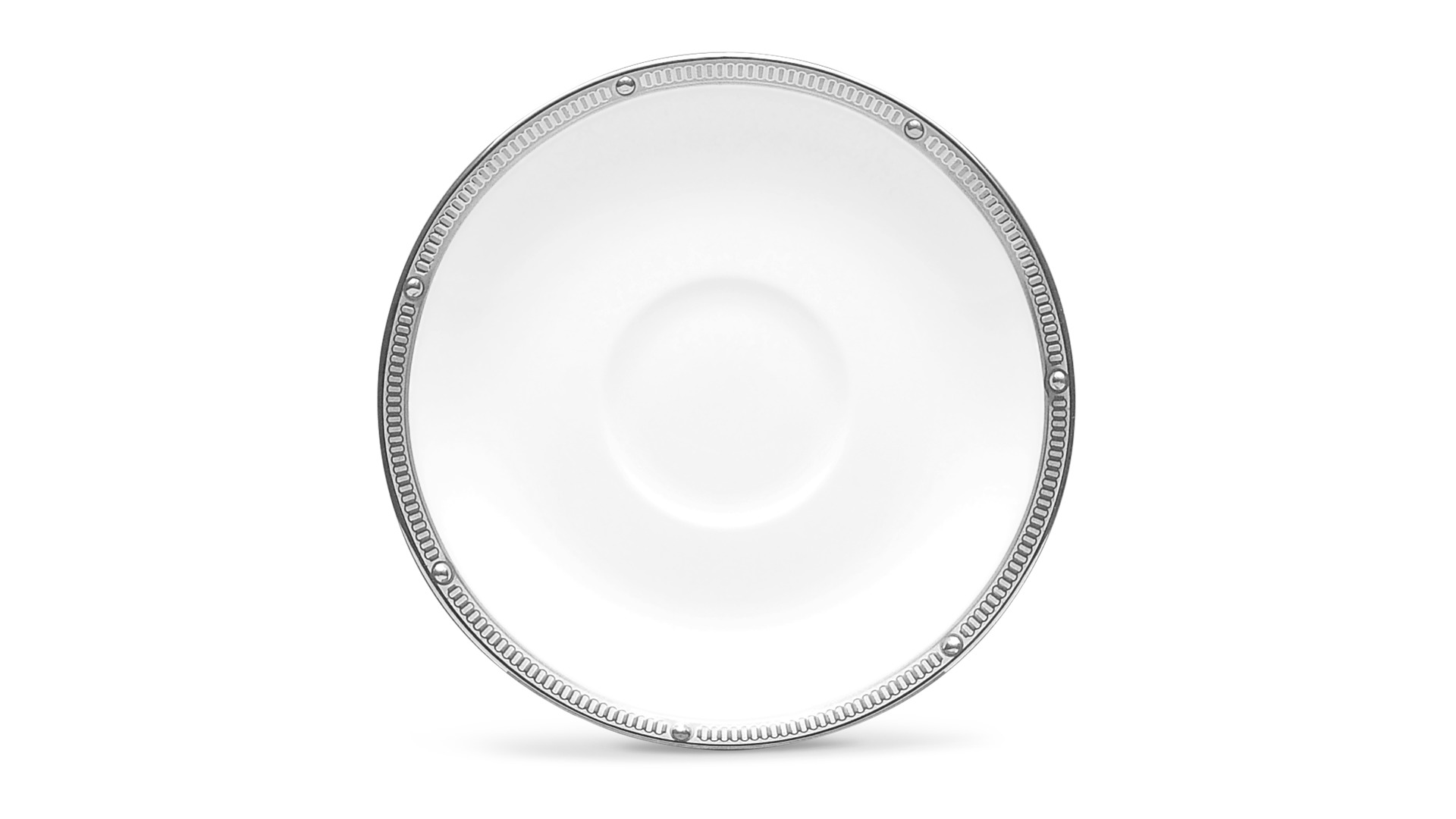 10665448 Noritake Набор из 2 чашек кофейных с блюдцами Noritake "Рочель,платиновый кант" 90мл Фарфор костяной  - Вид №3