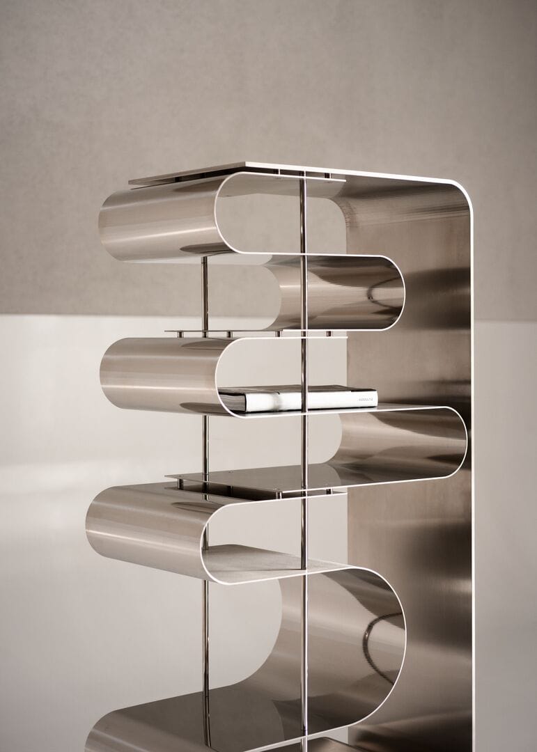 Алюминиевая двухсторонняя самонесущая Книжная полка Baxter Dune ARCH-00046617 - Вид №5