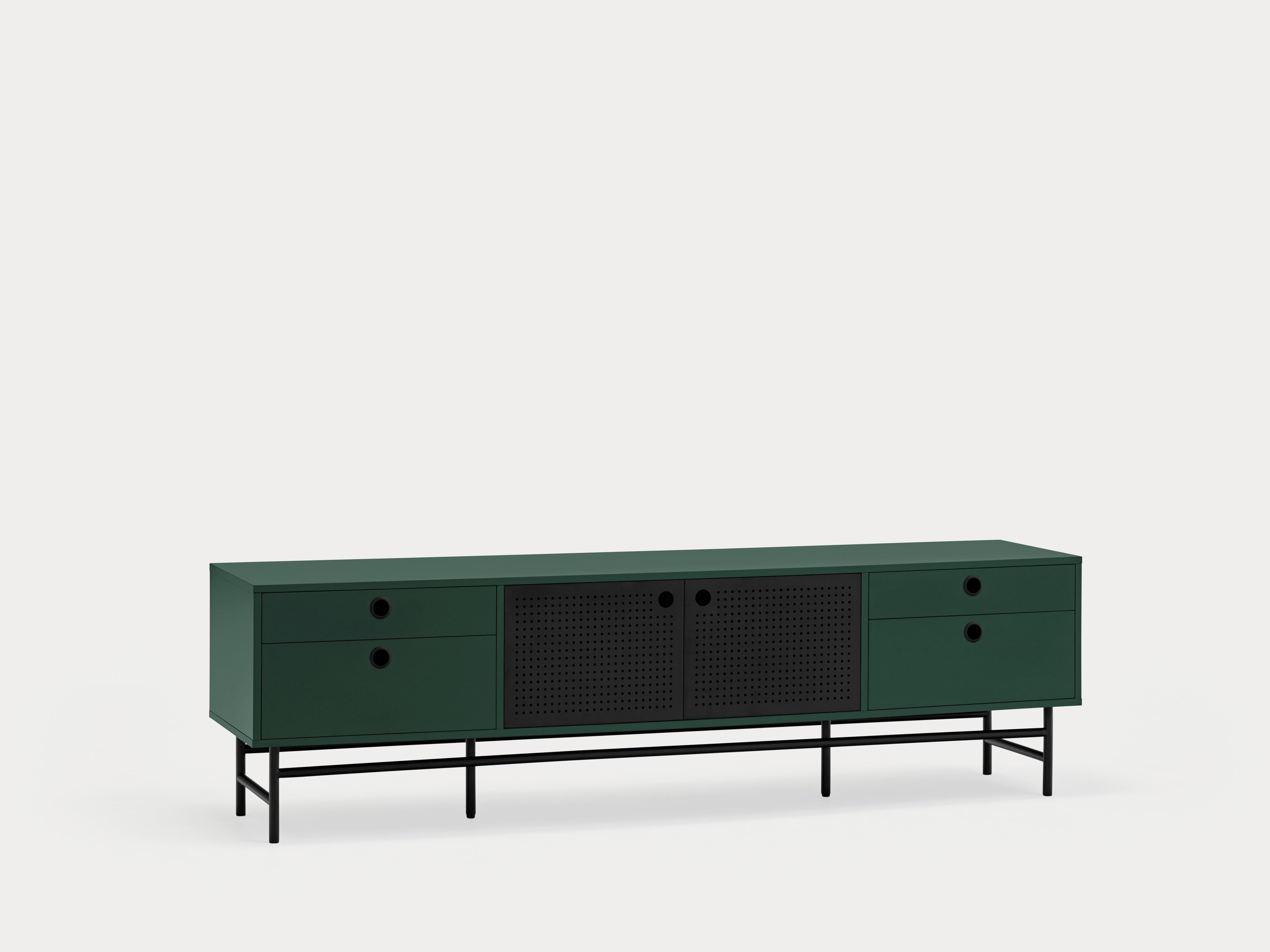 Шкаф для телевизора из МДФ с распашными дверцами и ящиками TEULAT точка ARCH-00150209 - Вид №18