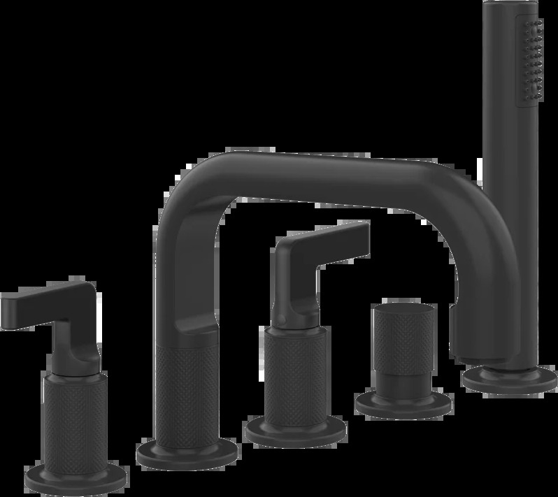 Смеситель для ванны 58040 299 Gessi Inciso МАТОВО-ЧЕРНЫЙ