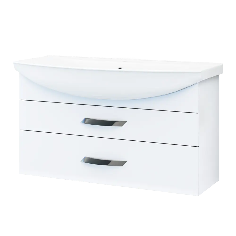 Тумба под раковину Vigo Moss подвесная 105 см, цвет белый STLM-2010324 - Вид №1