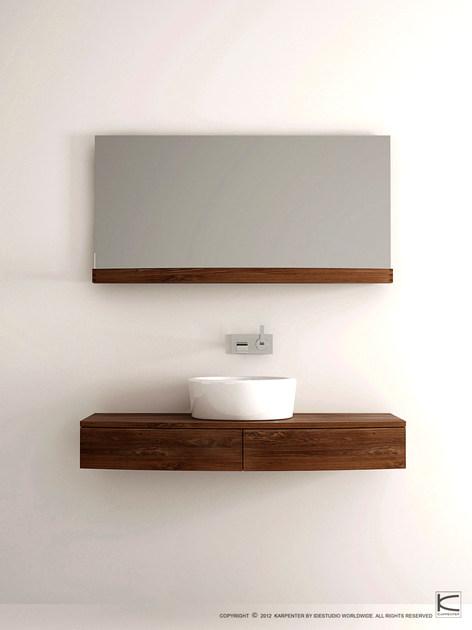 KARPENTER Тумба под умывальник из дерева подвесная одинарная Miles sun-id-1481794 - Вид №3