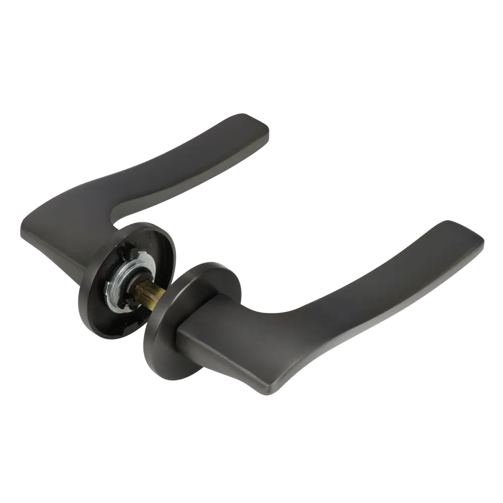 Дверные ручки Edson EDS-89H-R2 графит для межкомнатных дверей 85169314 STLM-0059364