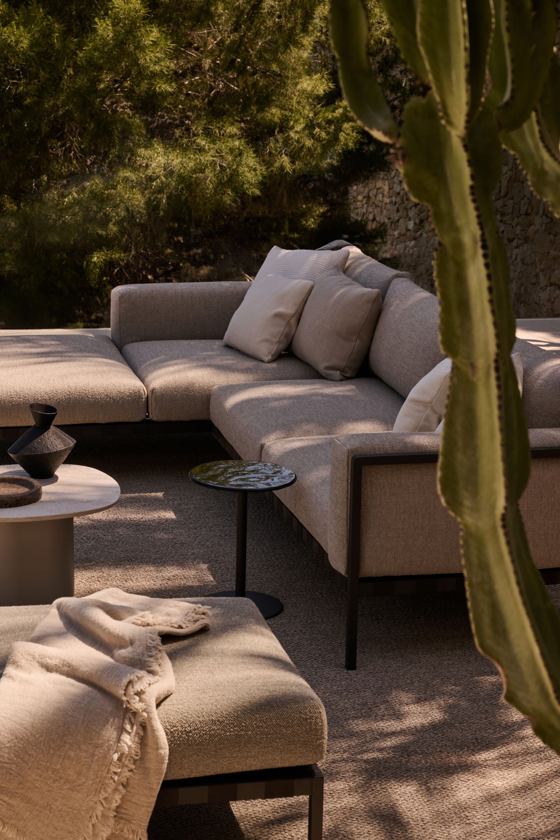 Алюминиевый садовый столик Ø 48 см TRIBÙ море ARCH-00122856 - Вид №7