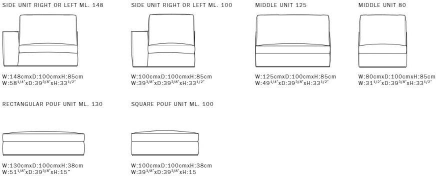 Sicis 3-х местный тканевый диван Cosily sun-id-1484286 - Вид №5