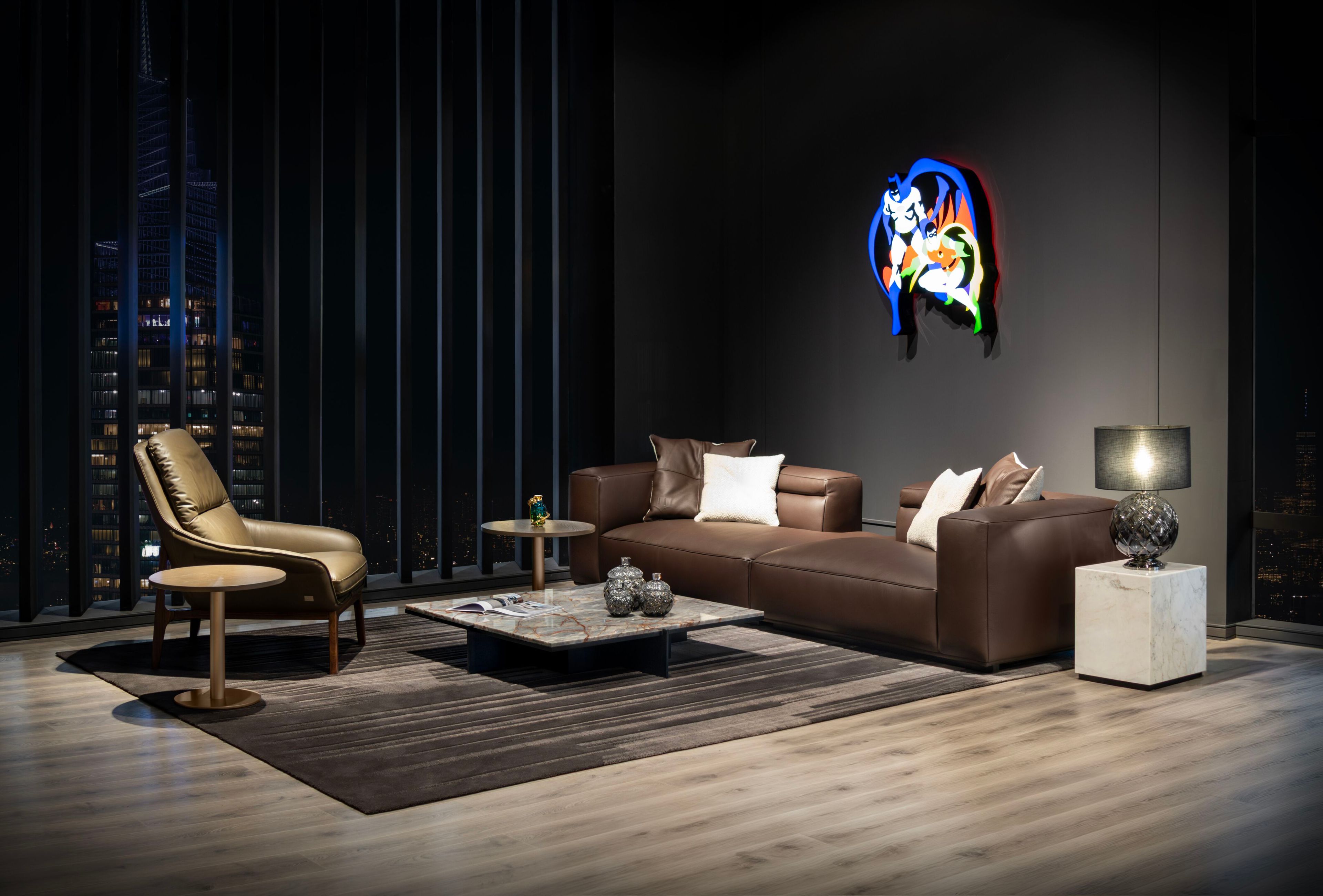 Кожаный диван Wayne Enterprises Home Collection WE-030 ARCH-00066953 - Вид №8