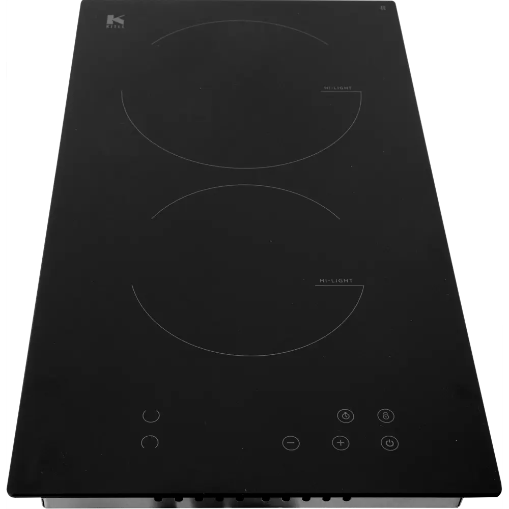 Электрическая варочная панель Kitll KHH 3001 40 см 2 конфорки цвет чёрный STLM-2159791 - Вид №2