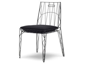 Стальной штабелируемый стул с мягким сиденьем