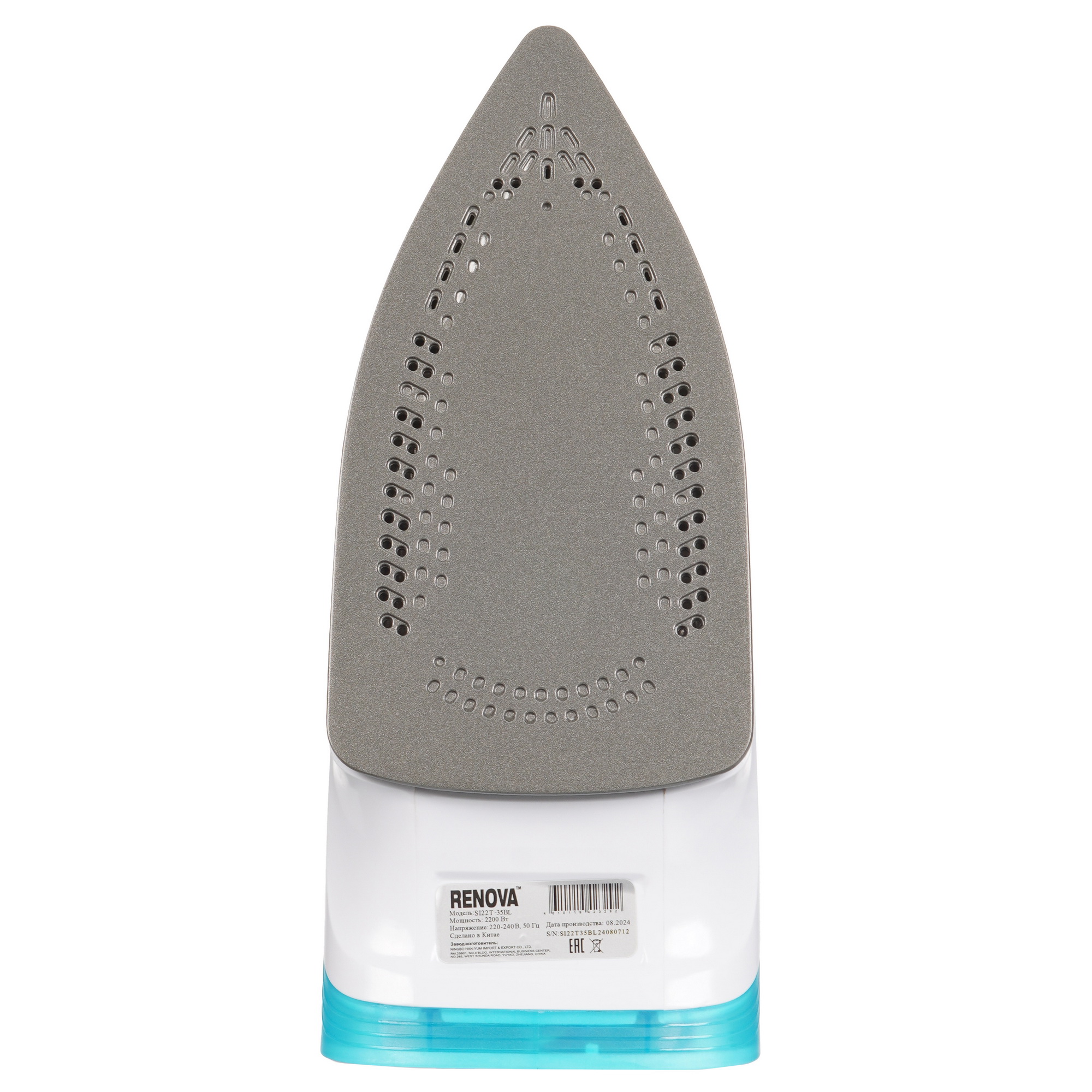 9207206 Утюг RENOVA SI22T-35BL голубой STDN-0148566 - Вид №3