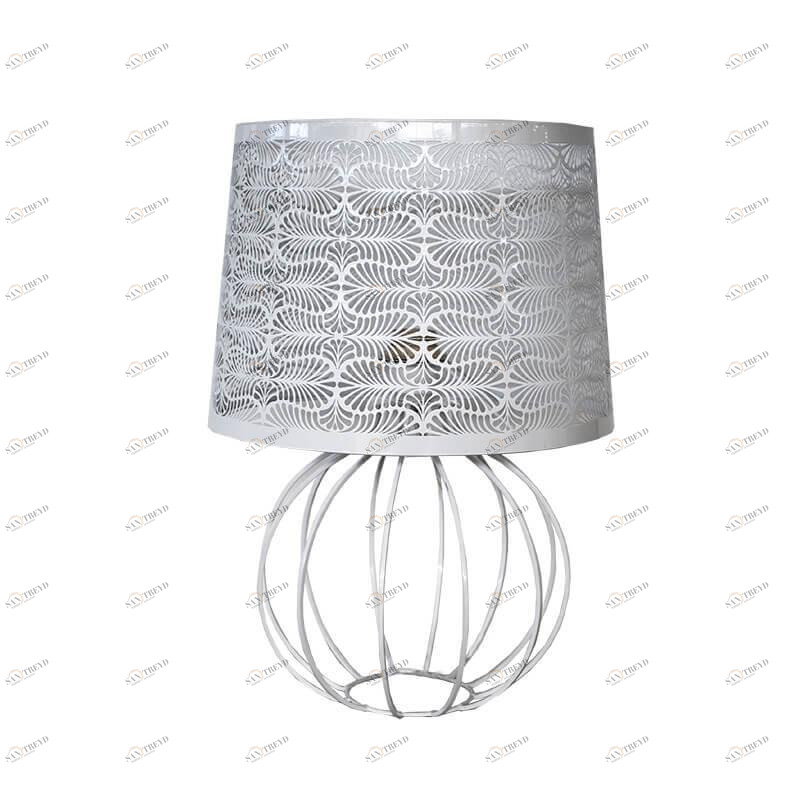 Лампа настольная белая Seven Fires "Карвед" 3910501B SEVEN FIRES КАРВЕД 00-3907830 Белый 