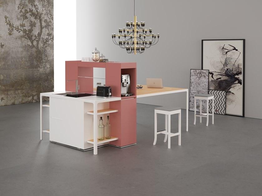 ESTEL GROUP Мини-кухня с полуостровом Isole h90-h105 sun-id-1369500 - Вид №9