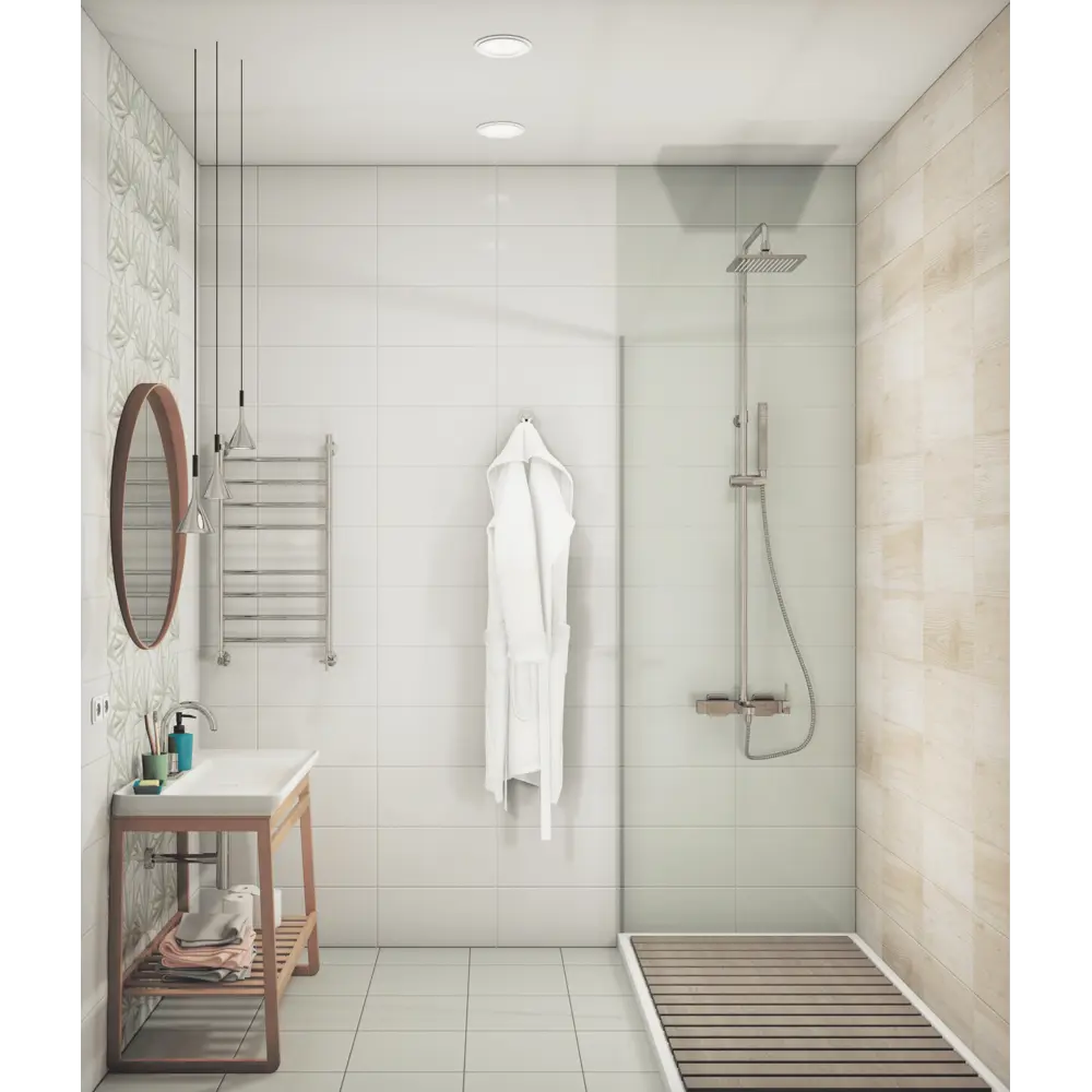 Плитка настенная LB Ceramics Моана 19.8x39.8 см 1.58 м² цвет белый STLM-2108058 - Вид №3