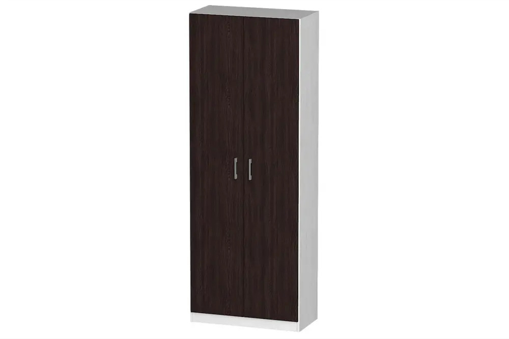 91368725 Шкаф распашной Furnistyle Лайф ЛШО-03 80x215x40 см ЛДСП цвет светлое дерево/венге STLM-1083015