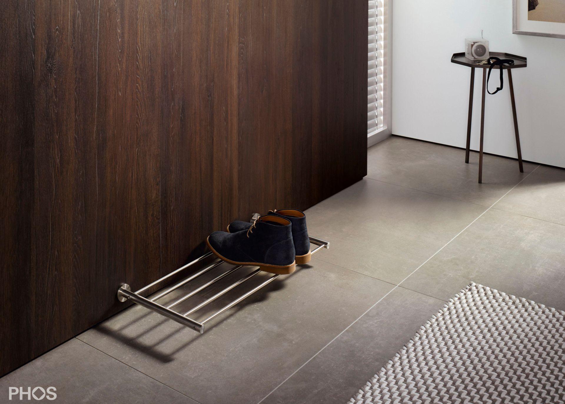 SR1000-1W Настенная полка для обуви шириной 100 см. PHOS 