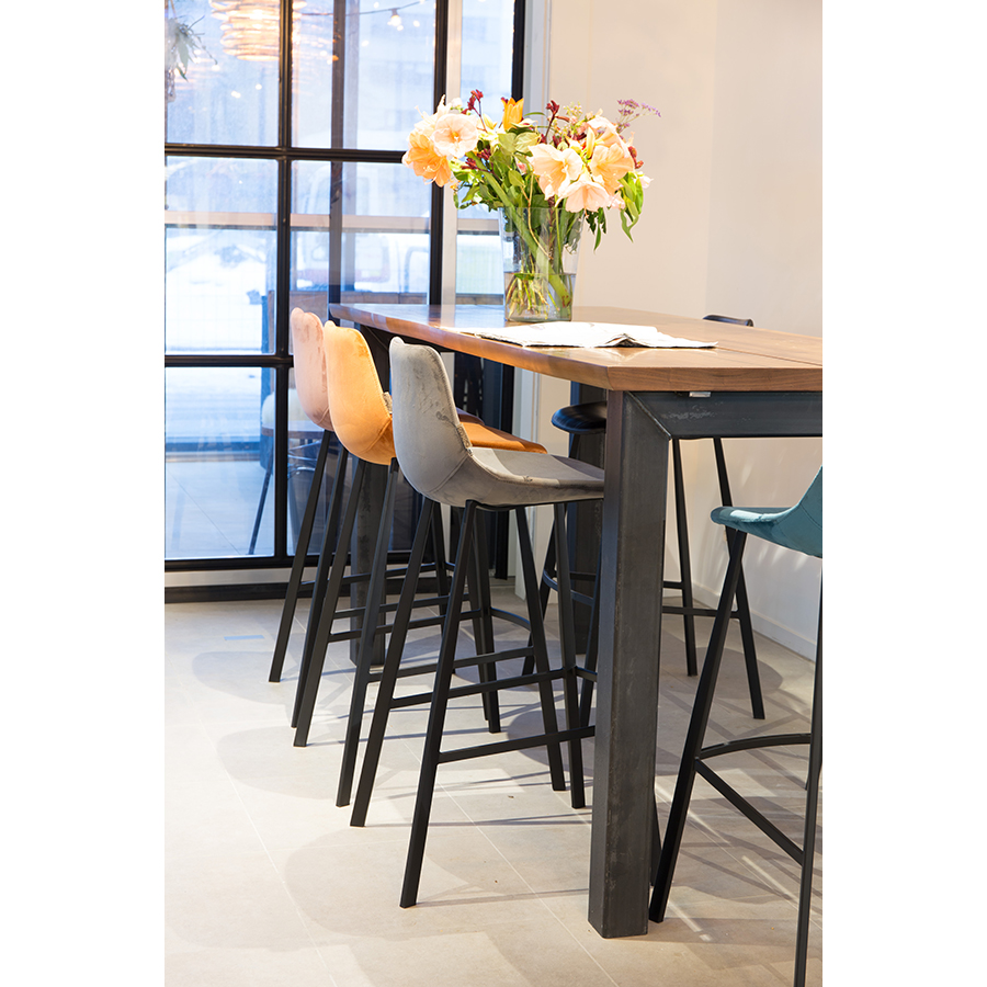 Стул барный Franky темно-розовый Dutchbone 1500069 - Вид №2