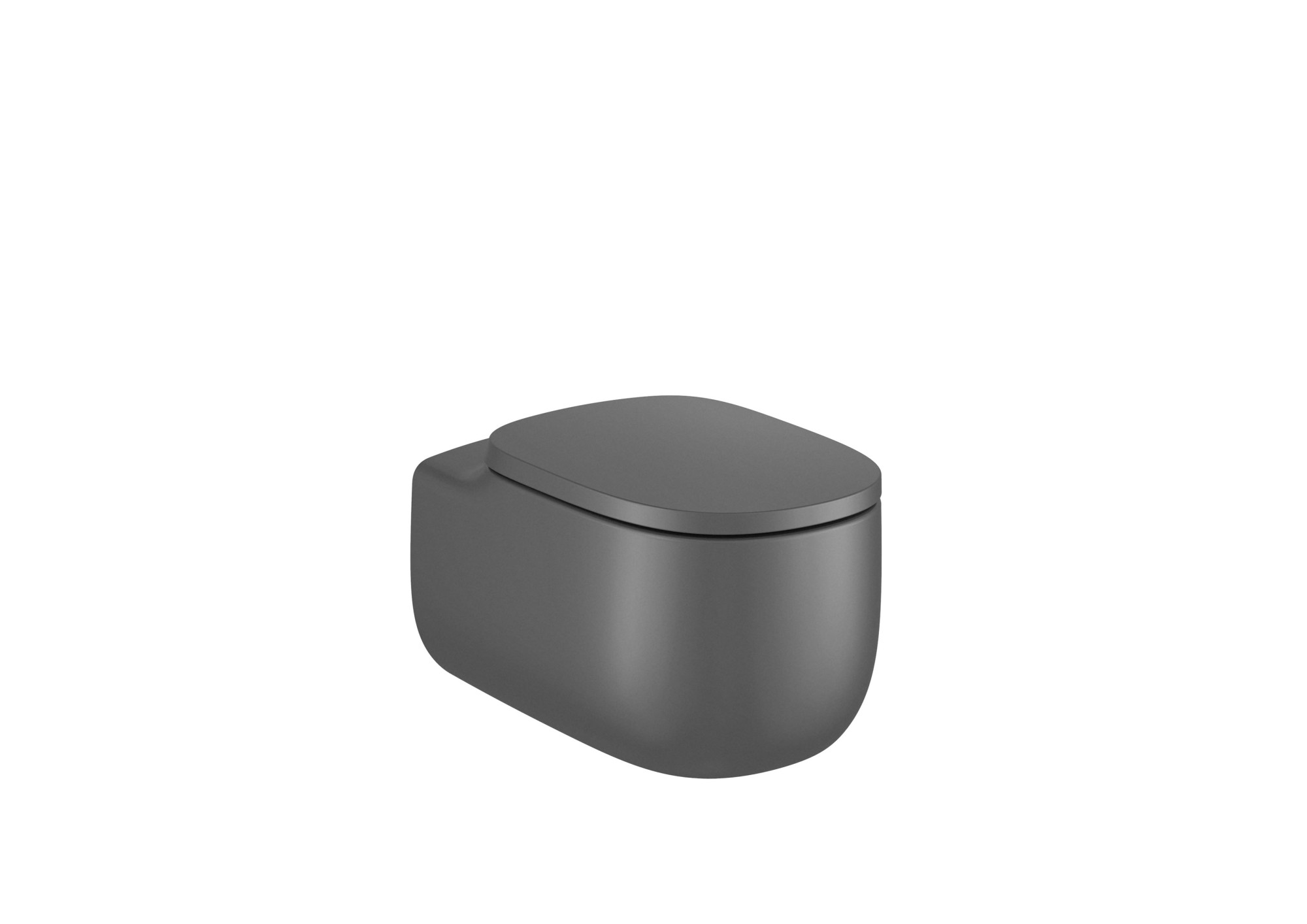 AZ460B1640 Подвесной унитаз без ободка с горизонтальным выпуском (включает чашу и мягкую крышку) ROCA Beyond