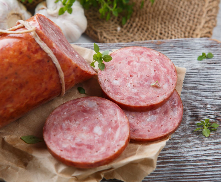 3296 Колбаса "Армавирская" полукопченая Вкусляндия  - Вид №1